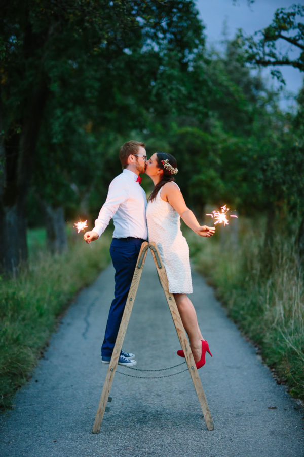 Hochzeitstag Shooting Leiter
